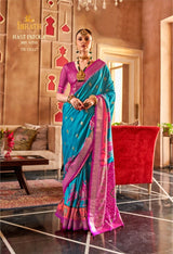 Trirath Hast Patola Mercerizer Sigma Silk Saree - M.R. Saree Emporium