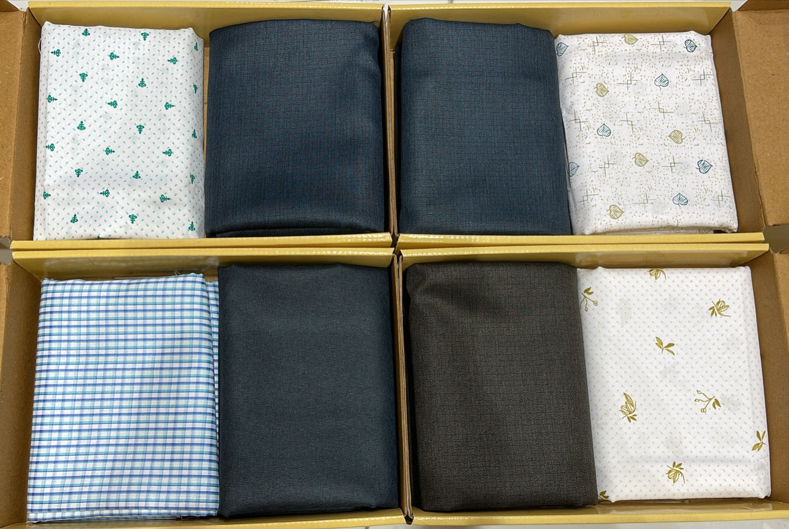 UJ Premium Shirting & Suiting Fabric Combo Set - 2 Pcs Unstitched Daily Wear Collection Wholesale