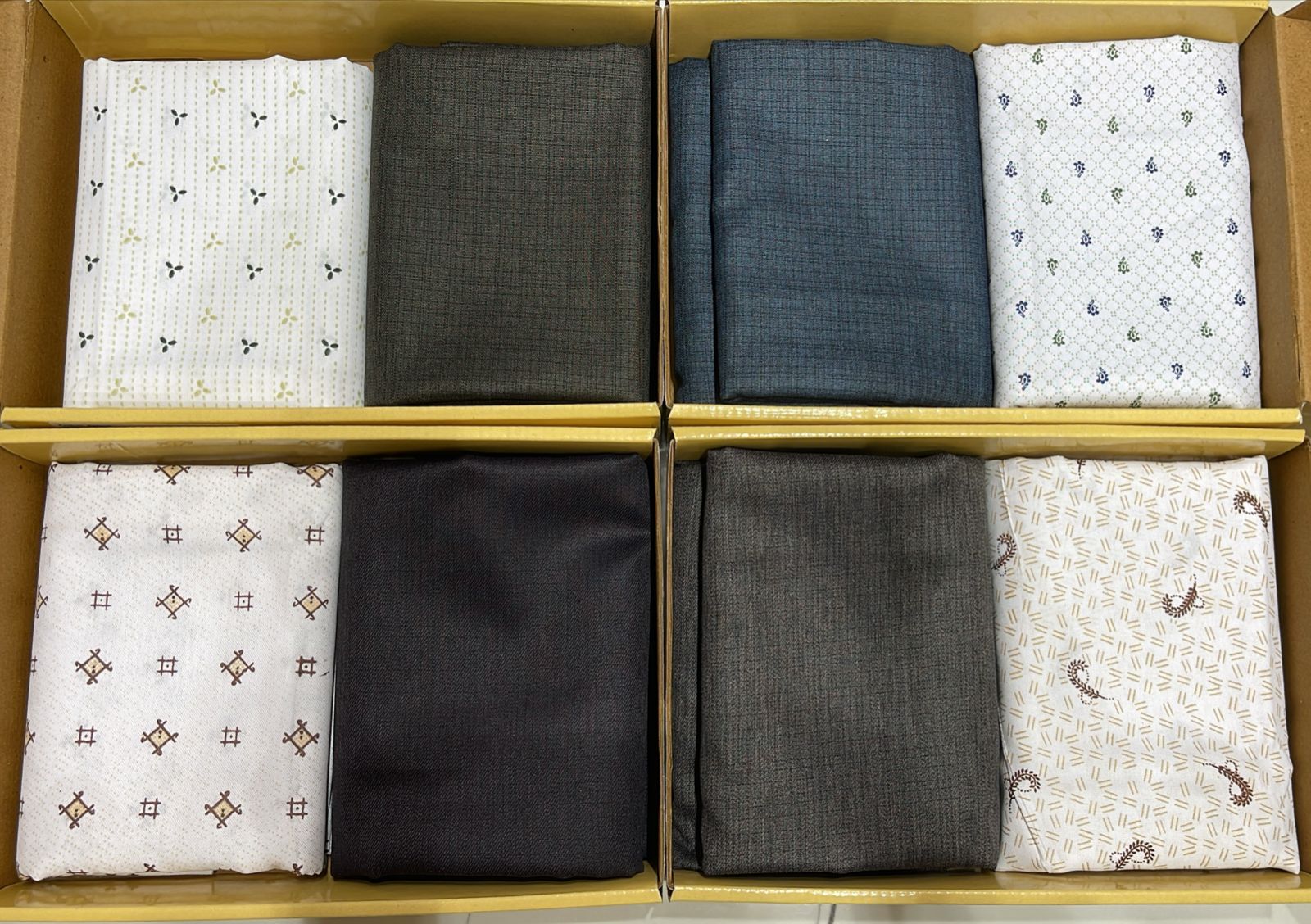 UJ Premium Shirting & Suiting Fabric Combo Set - 2 Pcs Unstitched Daily Wear Collection Wholesale