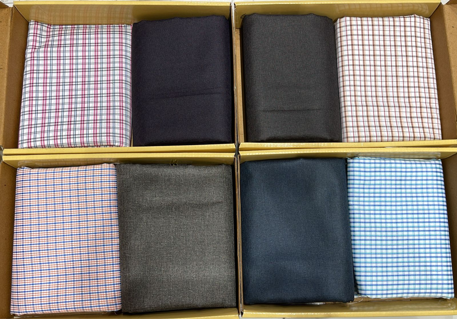 UJ Premium Shirting & Suiting Fabric Combo Set - 2 Pcs Unstitched Daily Wear Collection Wholesale