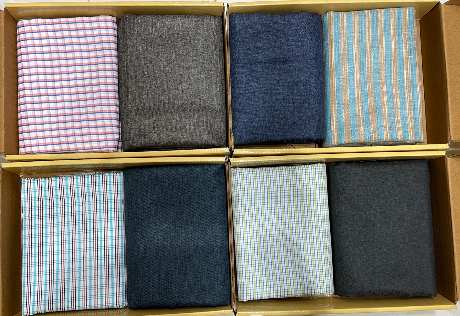 UJ Premium Shirting & Suiting Fabric Combo Set - 2 Pcs Unstitched Daily Wear Collection Wholesale