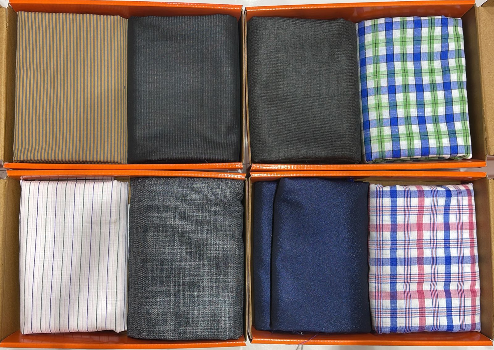 UJ Premium Shirting & Suiting Fabric Combo Set - 2 Pcs Unstitched Daily Wear Fabric Wholesale