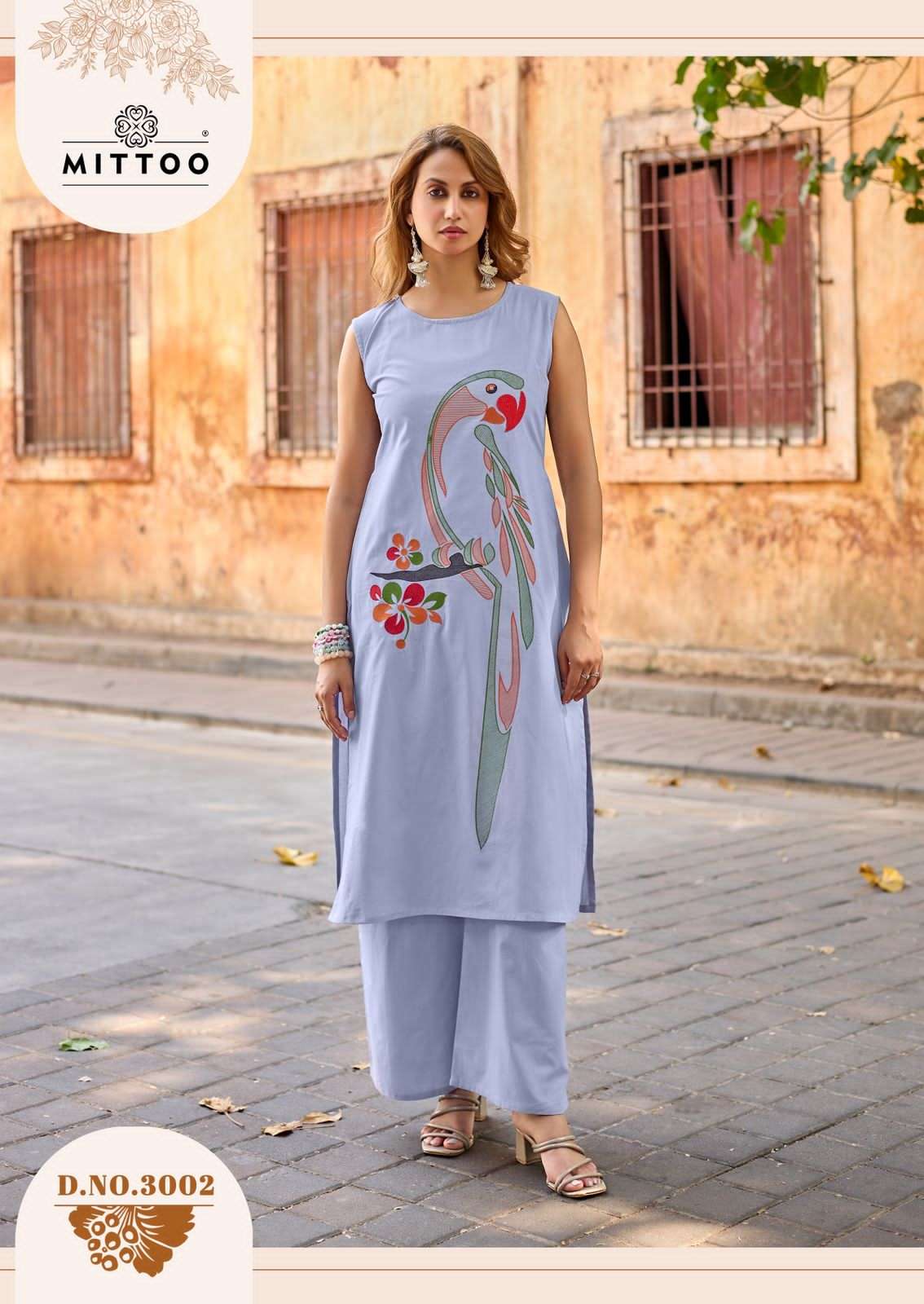 Mittoo Udaan Dhabu Cotton Kurti Pant Set 6 Pcs Wholesale