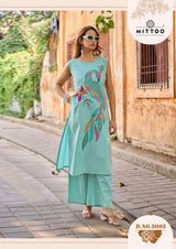 Mittoo Udaan Dhabu Cotton Kurti Pant Set 6 Pcs Wholesale