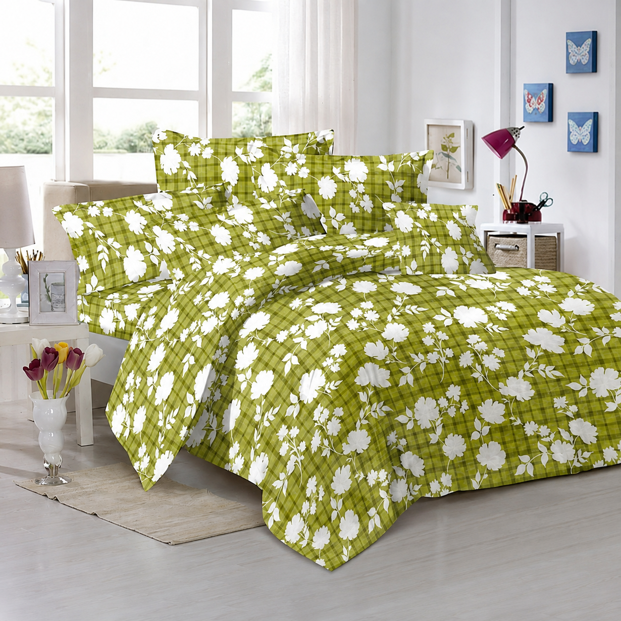 Universe Classic Printed Double Bedsheet