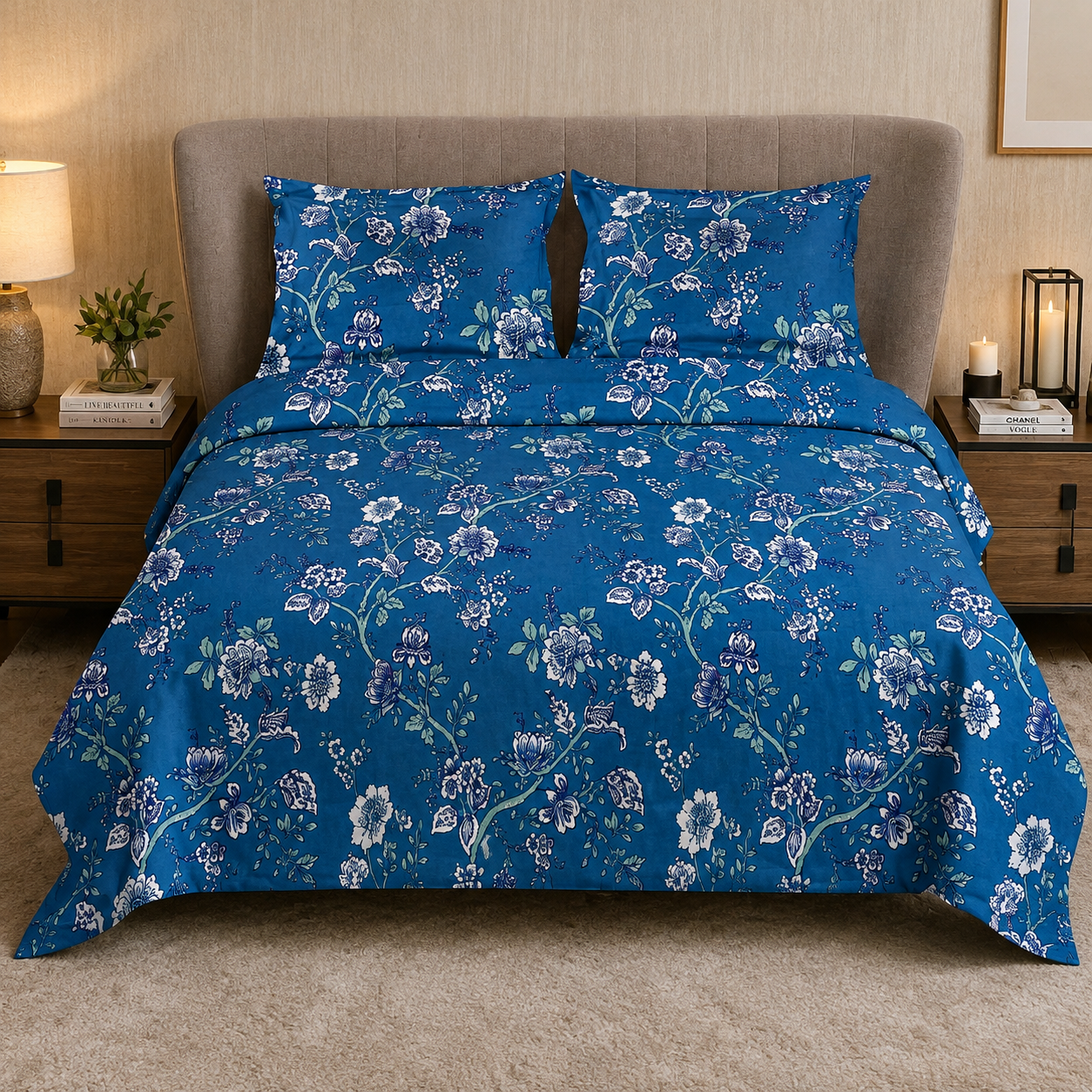 Universe Classic Printed Double Bedsheet