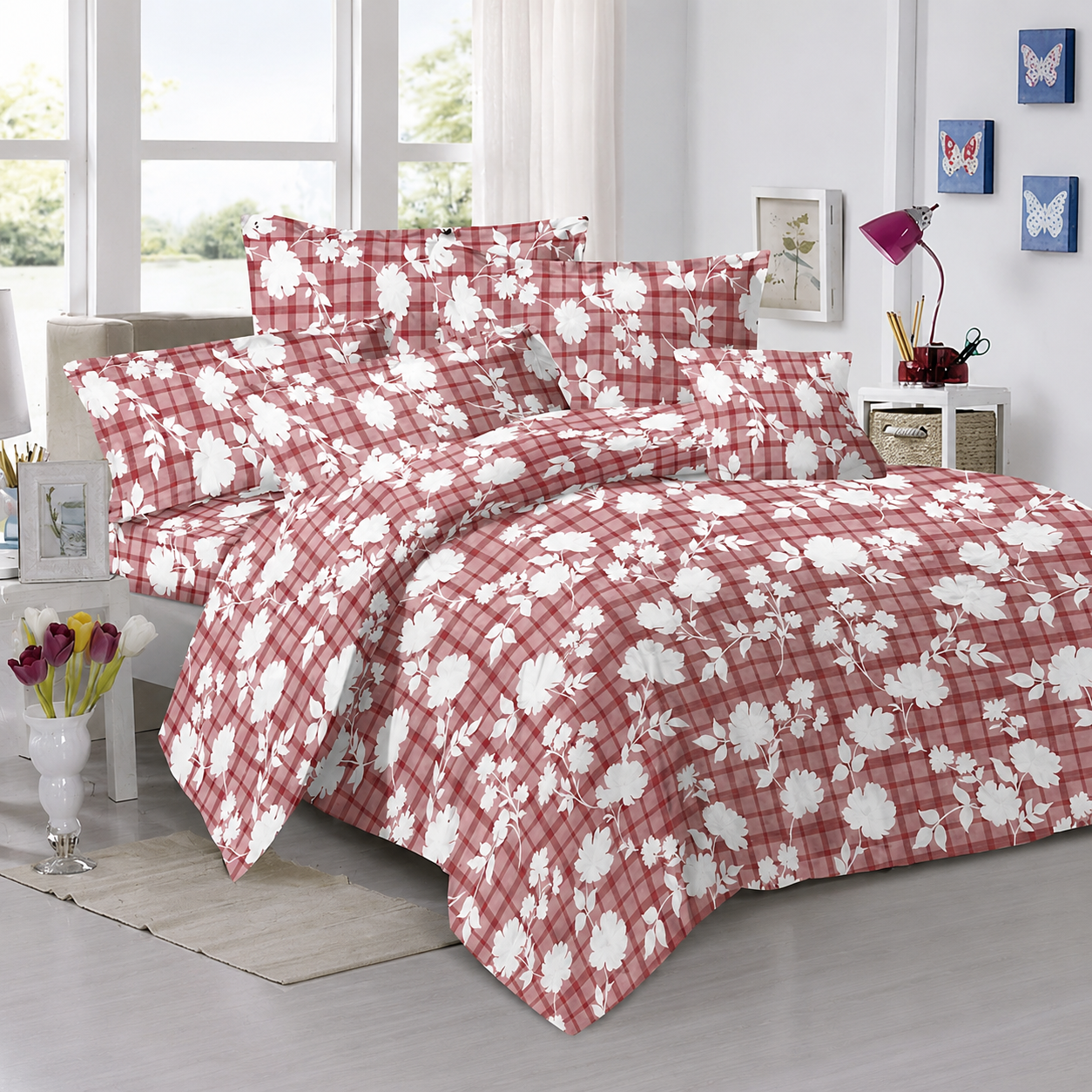 Universe Classic Printed Double Bedsheet