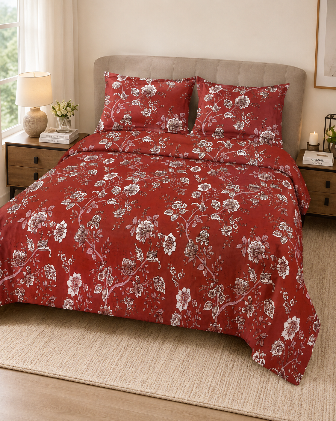 Universe Classic Printed Double Bedsheet