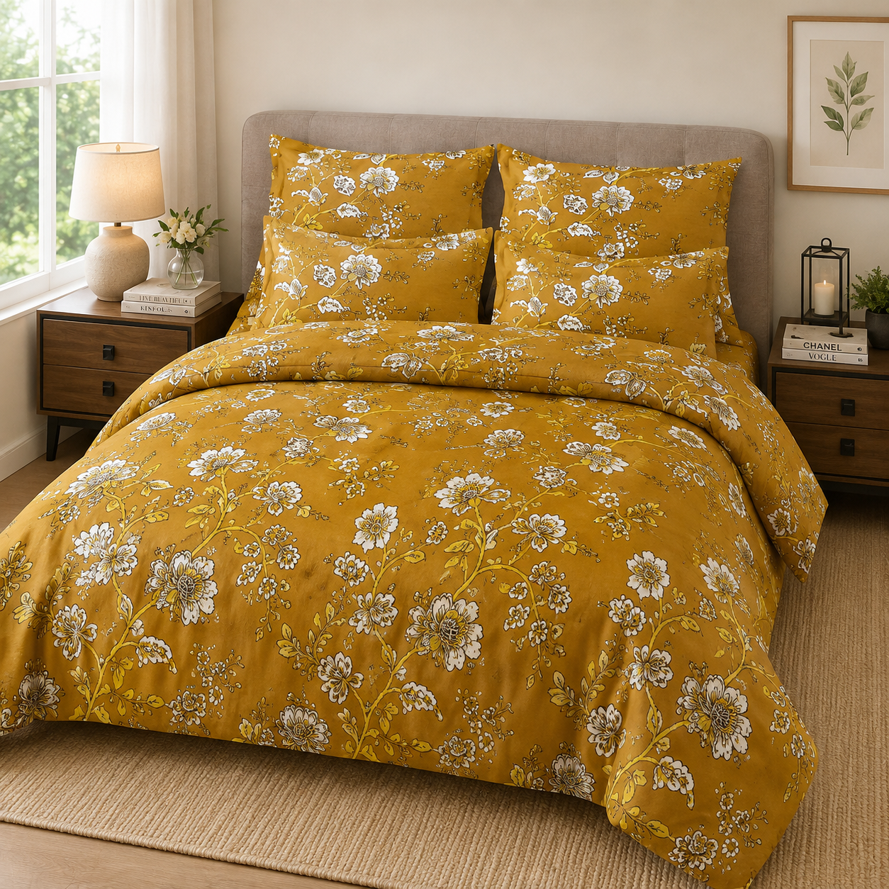 Universe Classic Printed Double Bedsheet