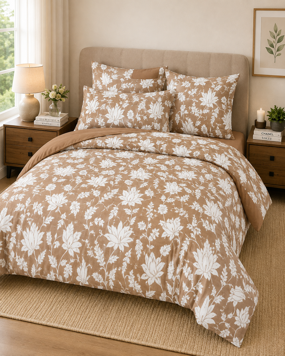 Universe Classic Printed Double Bedsheet