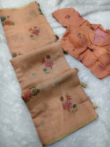 Vallabhi Digital Print Linen Silk Saree - Designer Blouse Included - Premium Printed Saree Collection - M.R. Saree Emporium