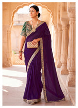 Vallabhi Prints Krishnakali Fancy Saree with Embroidery Stitched Ready Blouse – M.R. Saree Emporium (4 Pcs Set)