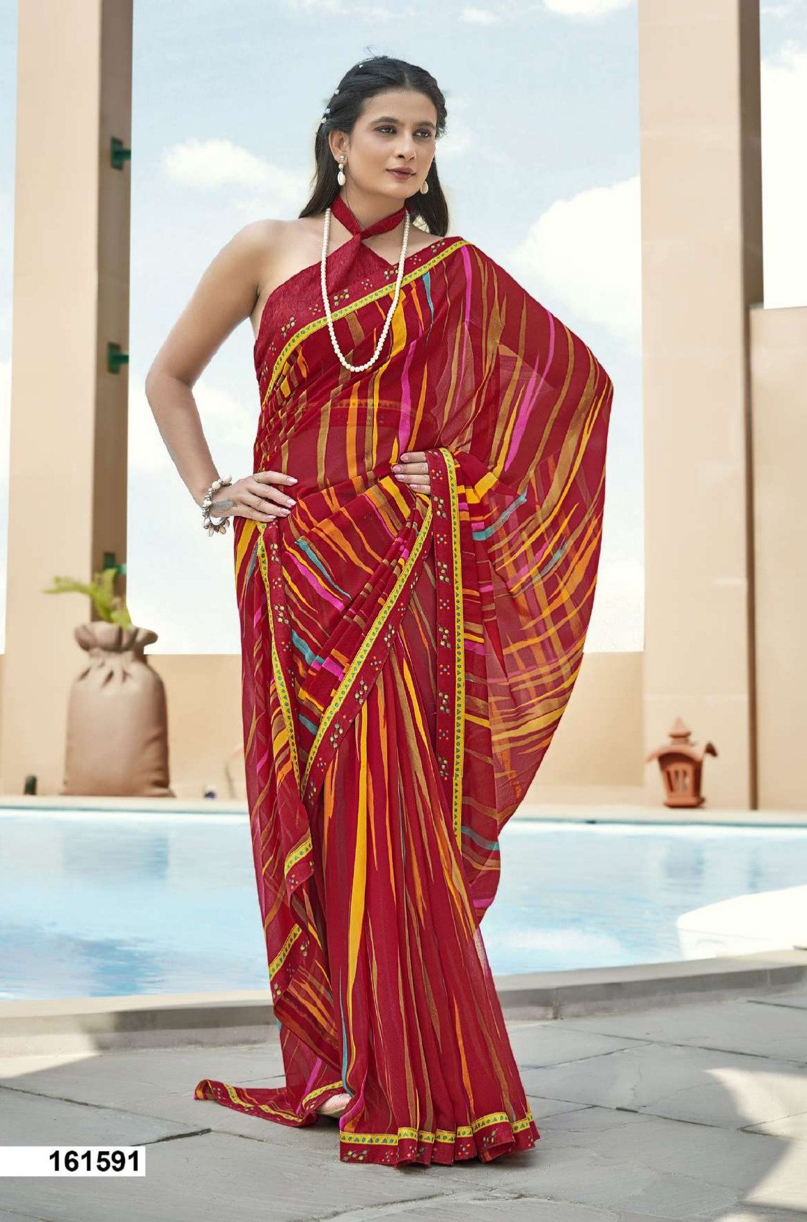 Vallabhi Mona Fancy Printed Saree – Premium Soft Fabric with Designer Border -M.R. Saree Emporium