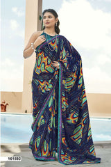 Vallabhi Mona Fancy Printed Saree – Premium Soft Fabric with Designer Border -M.R. Saree Emporium