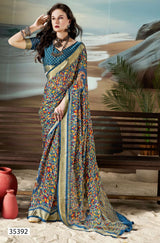 Vallabhi Print Vikranti Fancy Print Sarees– M.R. Saree Emporium