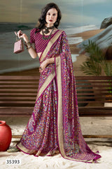 Vallabhi Print Vikranti Fancy Print Sarees– M.R. Saree Emporium