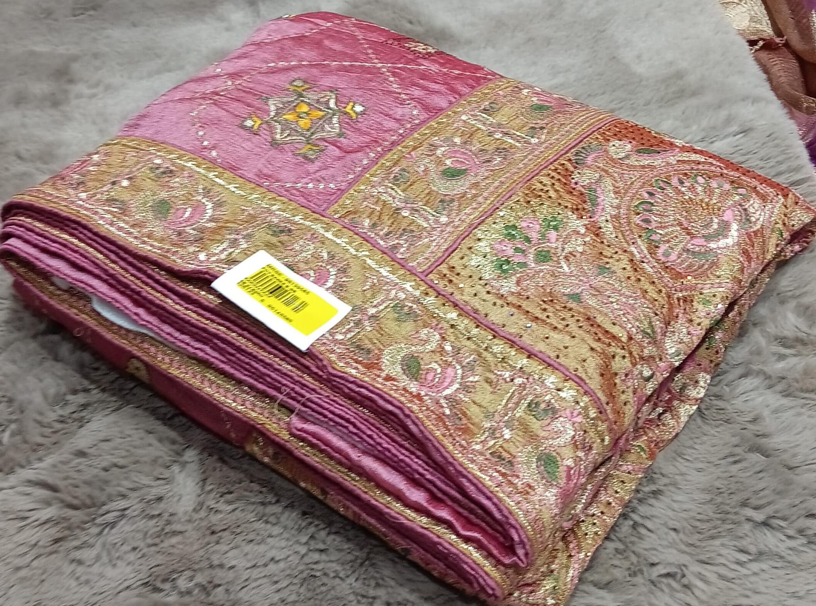 Vichitra Silk -02 Fancy Work Saree with Fancy Border – Set of 4 - M.R. Saree Emporium