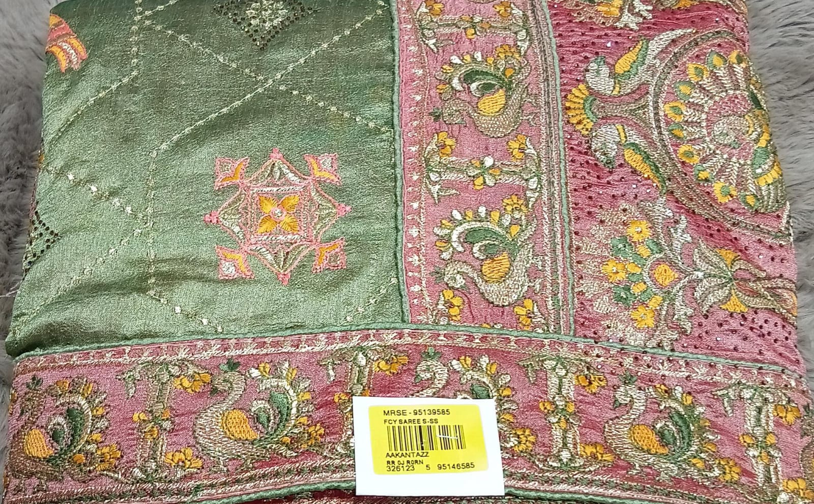 Vichitra Silk -02 Fancy Work Saree with Fancy Border – Set of 4 - M.R. Saree Emporium