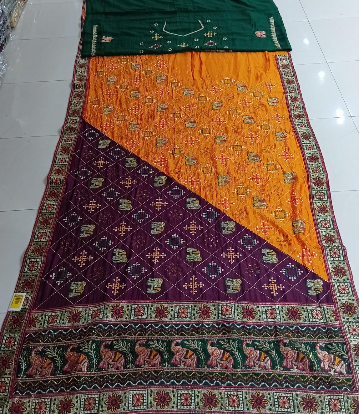 Vichitra Silk-01 Fancy Work Saree with Fancy Border – Set of 4 - M.R. Saree Emporium