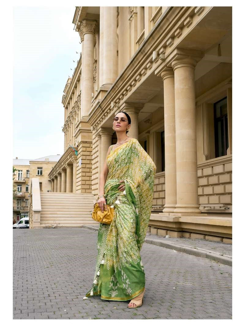 Mono Poley Viscose Mul Batik Saree Premium Viscose 9 PCS Set-M.R. Saree Emporium
