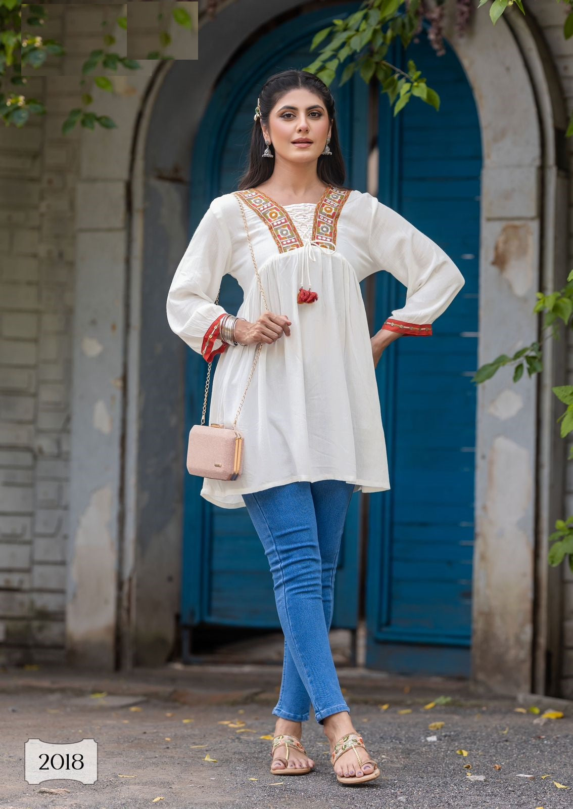 Centuri Vol-3 – Rayon Wrinkle Kurti with Inner – 6 Designs – M.R. Saree Emporium