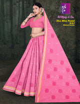 B. Vijay & Co. Zill Mill Pastel Cotton Saree Collection - 8 Pcs Set
