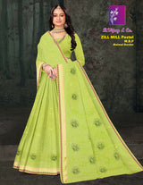 B. Vijay & Co. Zill Mill Pastel Cotton Saree Collection - 8 Pcs Set