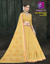 B. Vijay & Co. Zill Mill Pastel Cotton Saree Collection - 8 Pcs Set