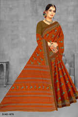Fancy Printed Cotton Saree – Zara Cotton-M.R. Saree Emporium