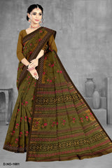 Fancy Printed Cotton Saree – Zara Cotton-M.R. Saree Emporium