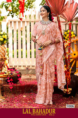Lalbahadur Vol-02 Fancy Chiffon Full Lace Saree – M.R. Saree Emporium