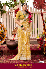Lalbahadur Vol-02 Fancy Chiffon Full Lace Saree – M.R. Saree Emporium