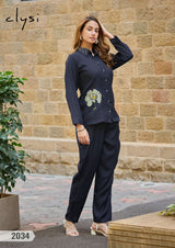 Clysi Zaira Co-Ord Set Viscose Silk 6 Pcs S–3XL