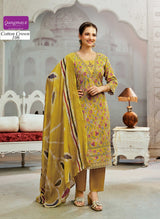 Cotton Crown Kurti Pant Dupatta Set Collection 6 Pcs Set