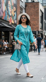 STYLE VOL 07 Women Cotton Embroidered Kurti - Casual Daily Wear