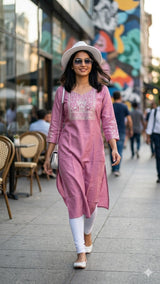 STYLE VOL 08 Women Cotton Embroidered Kurti - Casual Daily Wear