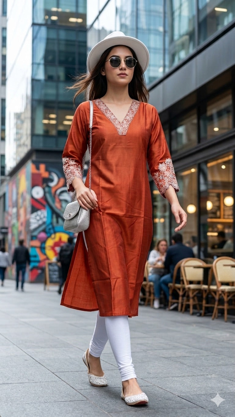 STYLE VOL 09 Women Cotton Embroidered Kurti - Casual Daily Wear