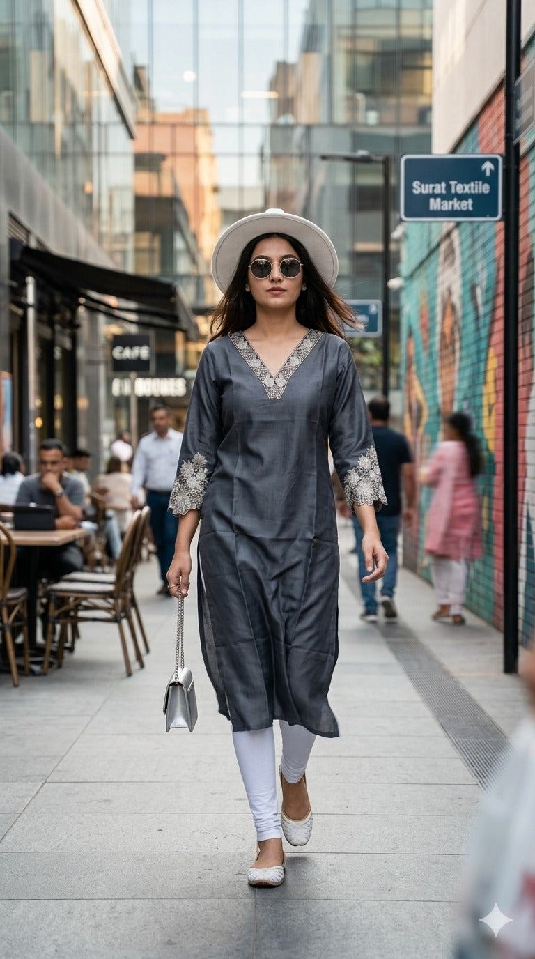 STYLE VOL 09 Women Cotton Embroidered Kurti - Casual Daily Wear