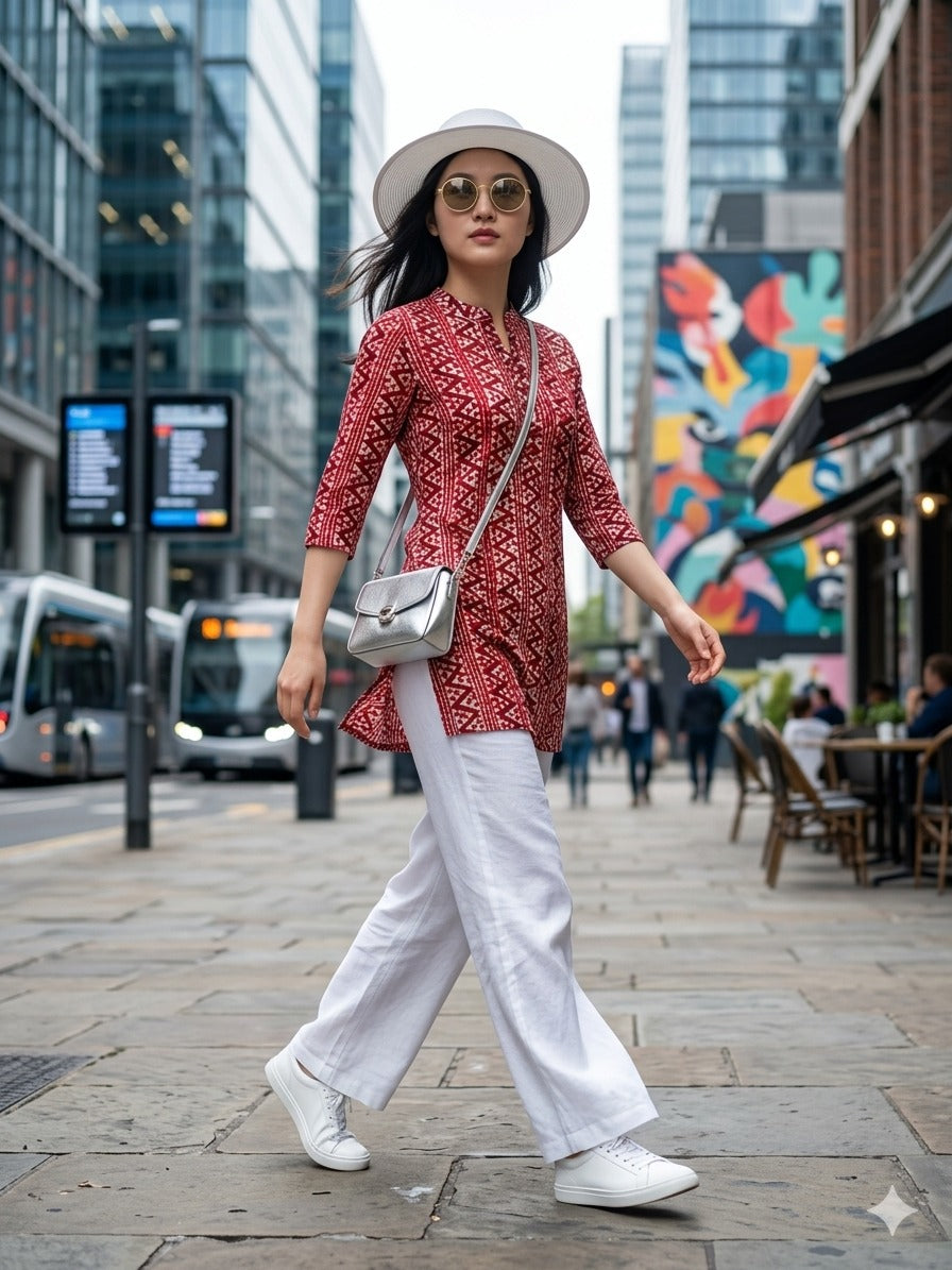 STYLE VOL 10 Women Cotton Short Kurti Top - Casual Daily Wear