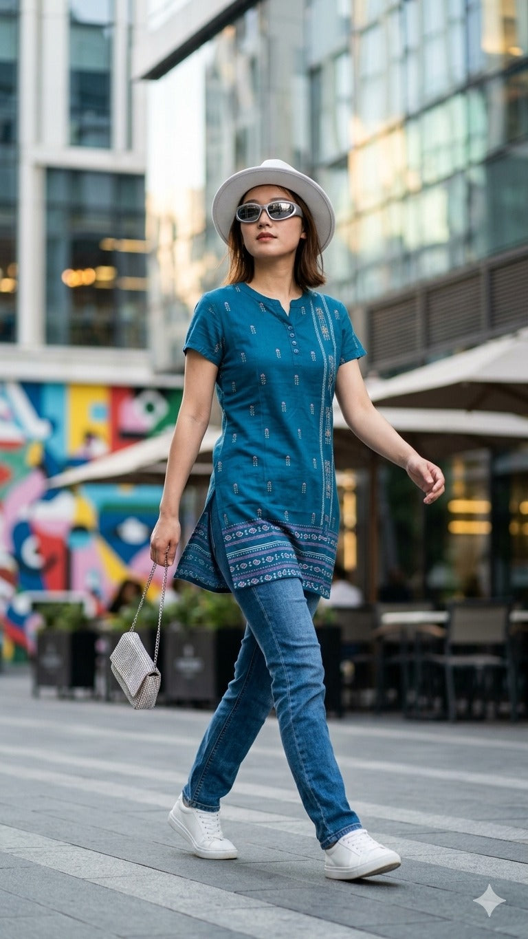 D.No 4025 Cotton Hosiery Long T-Shirt Top