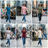 D.No 4025 Cotton Hosiery Long T-Shirt Top