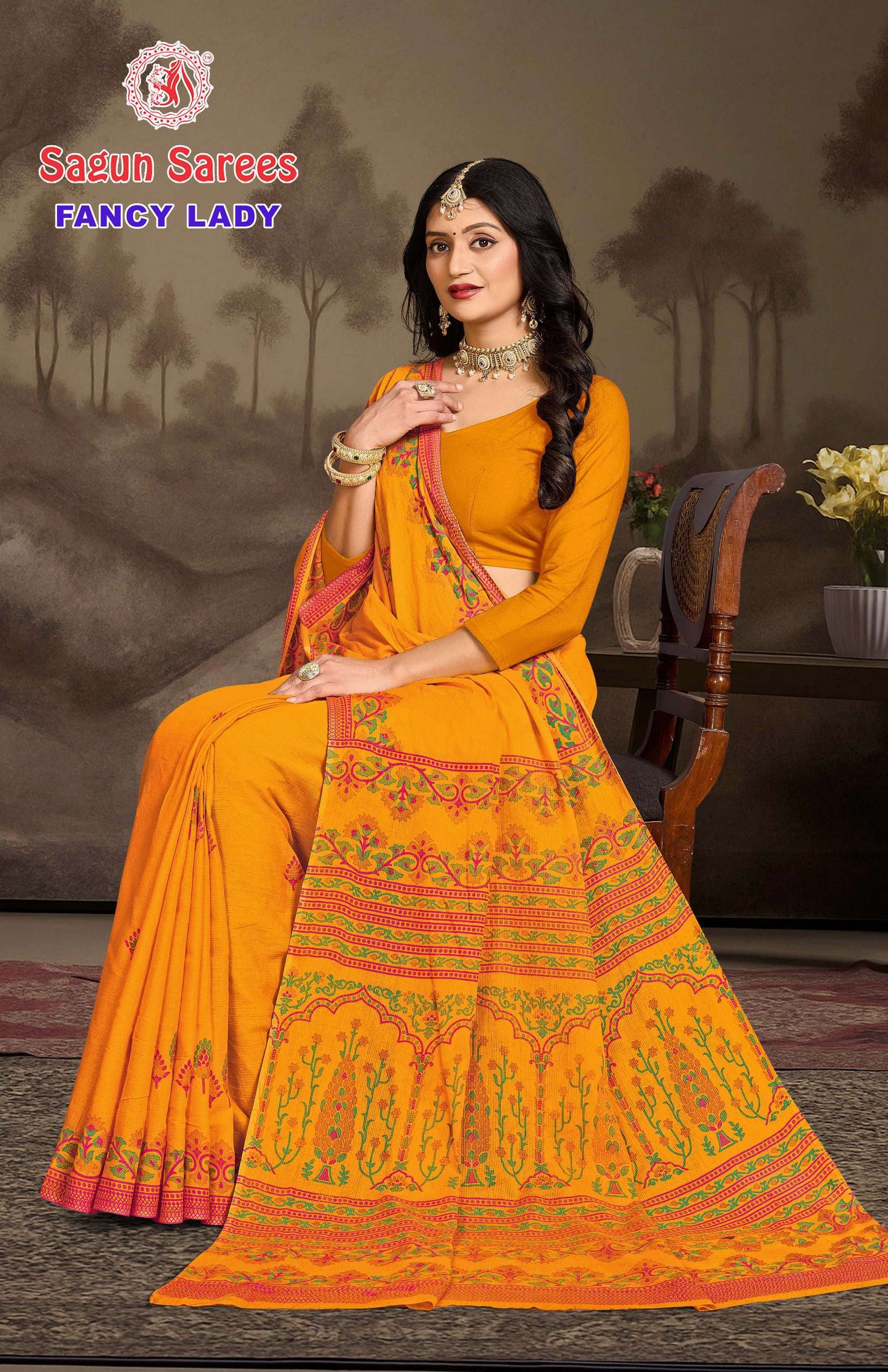 Fancy Lady Women's Cotton Printed Saree