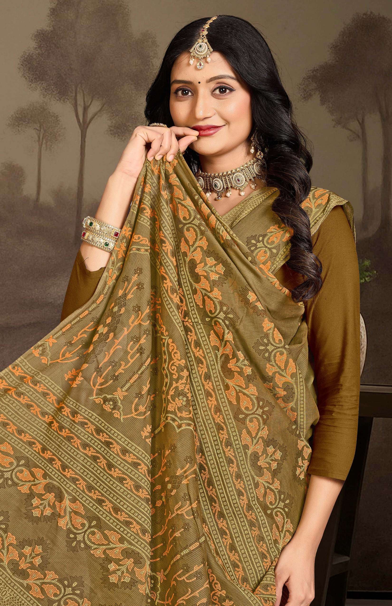 Fancy Lady Women's Cotton Printed Saree