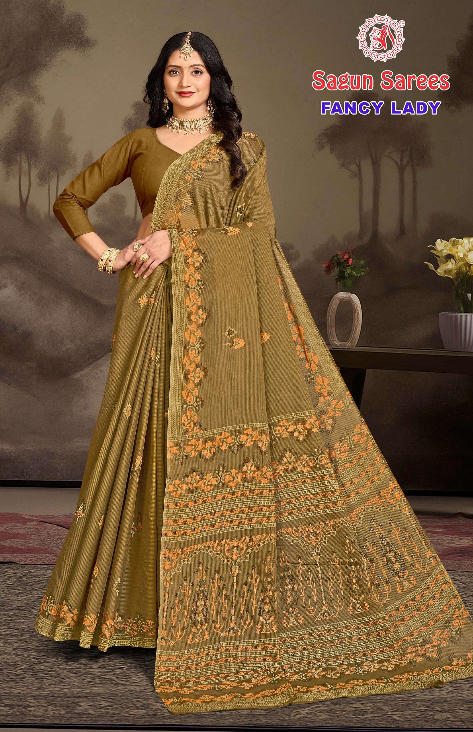 Fancy Lady Women's Cotton Printed Saree