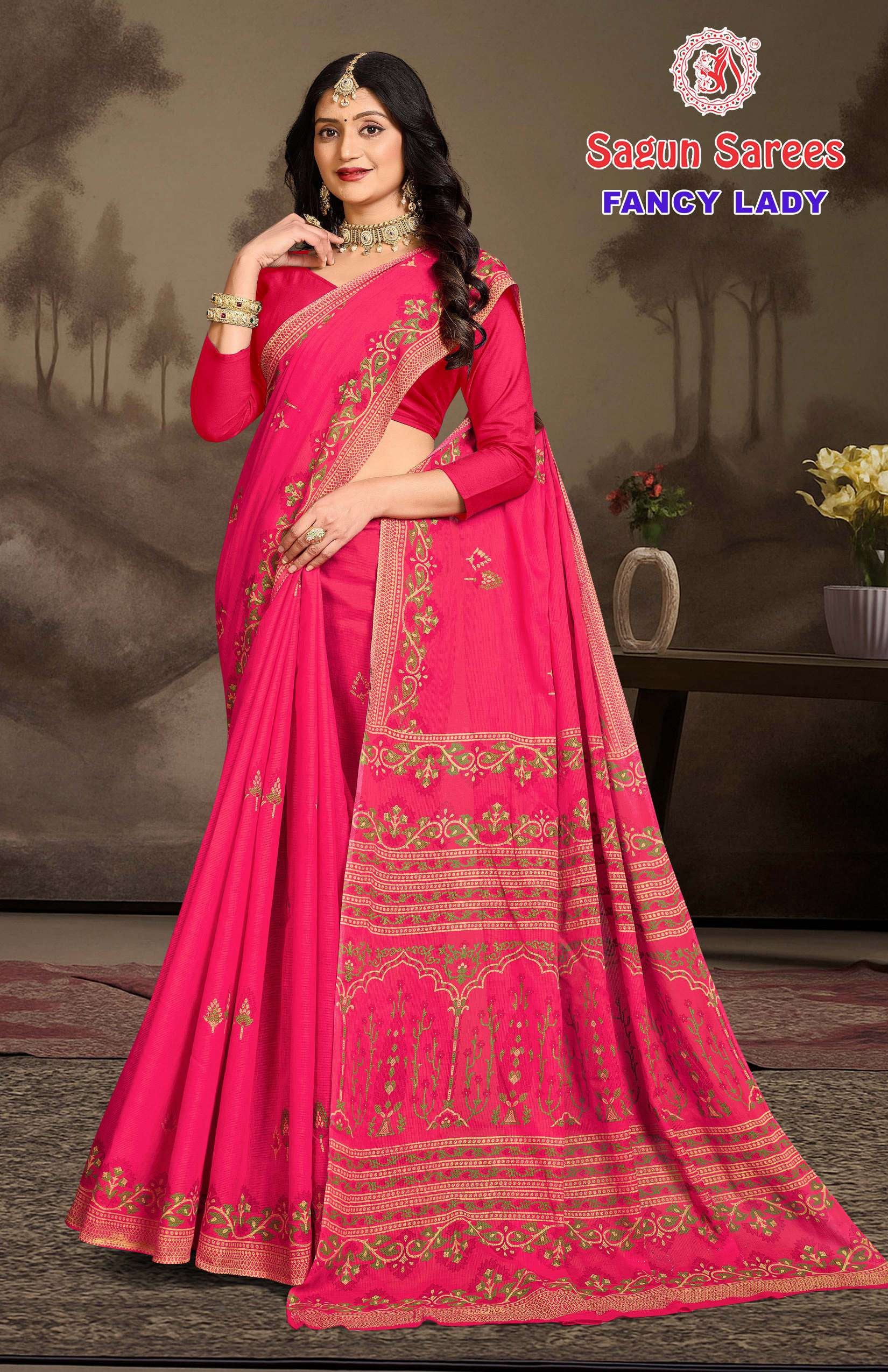 Fancy Lady Women's Cotton Printed Saree