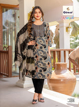 Girnar Rangoli Vol-1 Kurti Pant Dupatta Set - 3 PCS Catalog - 8 Designs - M.R. Saree Emporium