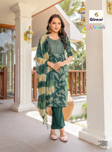 Girnar Rangoli Vol-1 Kurti Pant Dupatta Set - 3 PCS Catalog - 8 Designs - M.R. Saree Emporium