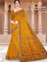 HIMANI COTTON Soft Cotton Printed Saree with Designer Pallu - 8 Pcs Set
