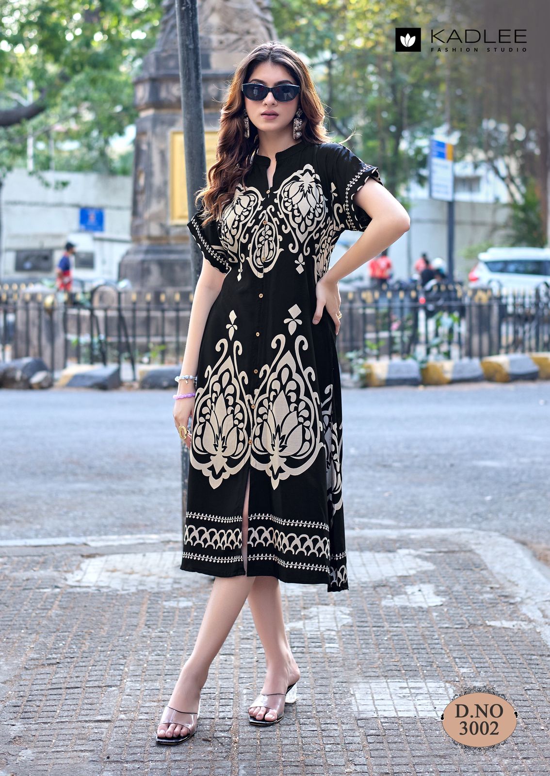 Kadlee Signature Rayon Printed Kurti - Thread & Handwork - Daily & Festive Wear - M.R. Saree Emporium