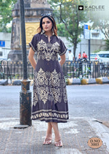 Kadlee Signature Rayon Printed Kurti - Thread & Handwork - Daily & Festive Wear - M.R. Saree Emporium